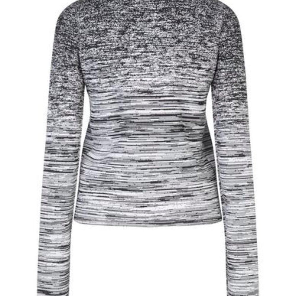 Alexander Wang Abstract Striped Black and White Sweater